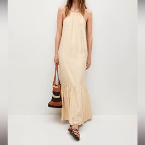 Mango | Dresses | Nwot Mango Dress Bilbao In Cream | Poshmark